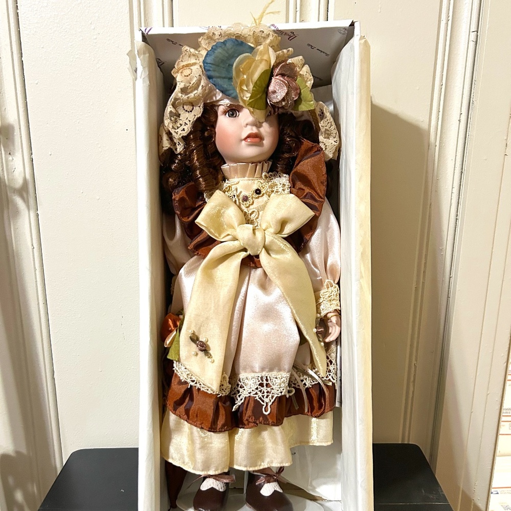 Vintage Duck House Porcelain Doll